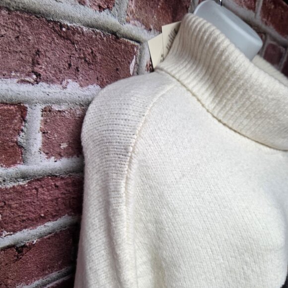 AVA & VIV Turtleneck Knit Sweater | 3X | Black Cream Pullover - Picture 4 of 6